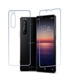 DVTECH� (Front and Back 9H Front and TPU Back Clear View Best Fit Screen protector for Sony Xperia 1 II (Not a Tempered glass)