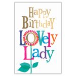 Official Brightside Greeting Card, Happy Birthday Lovely Lady