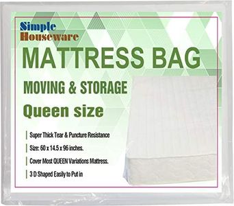 SimpleHouseware Queen Size Mattress Clear Plastic Bag