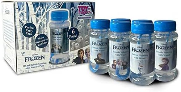 ToyMagic Frozen Bubble Solution with Wand 118ML Pack of 6|Thick Viscous Concentrate Solution|Refill Solution|Birthday Return Gift|Outdoor Indoor Toy for Kids 3 Years+|Made in India|Safe for Kids )