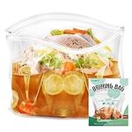 3×Turkey Brining Bag,Extra Large Brine Bags for Turkey Thickened Brining Bag with 3 Clips,Holds Up to 35lb for Thanksgiving Turkey,Chicken, Beef-26"×22"-3 Brine bags