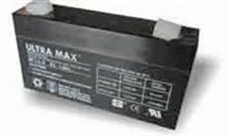 ULTRA MAX RECHARGEABLE SLA BATTERY 6V 1.3/1.2AH 6volt 1.3ah alarm battery