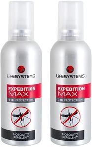 Lifesystems 2-Pack Insect Repellent Expedition Maximum DEET Pump Spray, Repels Mosquitoes, Biting Insects and Ticks, Up to 8hrs Protection, Ideal for Any Destination Including Jungle Tropics
