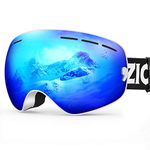 Kids Ski Goggles, ZIONOR Kids Snowboard Goggles for Youth Junior Girls Boys, with 100% UV Protection Anti-Fog Detachable Wide Angle Double Panoramic Lens
