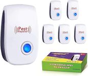 2024 New Ultrasonic Pest Repeller, Indoor Ultrasonic Repellent for Roach, Rodent, Mouse, Bugs, Mosquito, Mice, Spider, Electronic Plug in Pest Control, 6 Packs