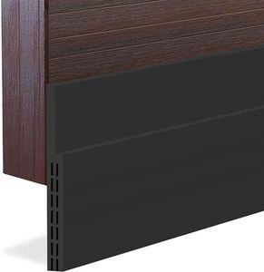 Suptikes 2PACK Huge Gap Door Draft Stopper, 3.4" W Widened Door Sweep Seal Gap Up to 1.8" for Interior & Exterior Doors - Keeping Draft, Noise, Dust and Unwanted Animals Out,3.4" W x 39" L,Black