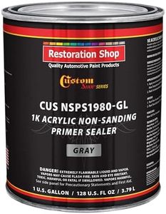 Custom Shop Premium 1K Acrylic Non-Sanding Primer Sealer Paint, Color Gray, 1 Gallon - Fast Drying, Ready-To-Spray, Apply Over Automotive Primer Surfacers, Sanded Finishes - Topcoat Urethane, Enamel