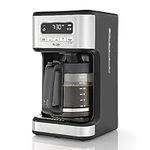 Mr. Coffee 14-Cup Programmable Coffee Maker Extra Large Coffee Machine with Automatic Cleaning Cycle Stainless Steel