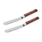 Offset Spatula 6",Kitchen Spatulas Frosting Icing Spatulas,Professional Stainless Steel Cake Decorating,2 Pack