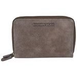 BROWN BEAR Grey Leather Unisex RFID Blocking Wallet (BB033GR)