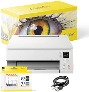 YouPrint Bundle TS6351a Multifunktionsgerät (Drucker, Scanner, Kopierer) mit 10 kompatiblen YouPrint Druckerpatronen passend für Canon 580 581 XXL
