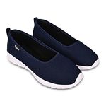 TPENT Jogging & Walking Ballet Flat/Bellie Summer Shoes for Women/Girl's Navyblue