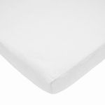 American Baby Company Heavenly Soft Chenille Fitted Pack N Play Playard Sheet, White, 27 x 39