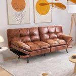 Hcore Futon Sofa Bed, Modern Faux L