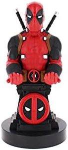 Cable Guys - Deadpool Plinth Marvel Gaming Accessories Holder & Phone Holder for Most Controller (Xbox, Play Station, Nintendo Switch) & Phone