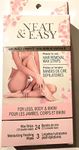 Hair Removal Wax Strips with Aloe & Vit E. 24 Wax Strips Included. Friendly to All Types of Skin.