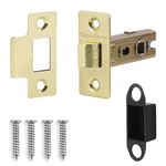 Decoranddecor 2.5 Inch Tubular Mortice Latch for Internal Doors, Fire Rated (1 Pack, 44-64mm, Brass)