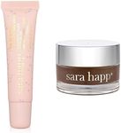 Sara Happ Sweet Glow and Go: Confetti Cake Lip Scrub Exfoliator + Vanilla Bean Lip Scrub Duo—Exfoliating Lip Treatment, Moisturizer for Dry and Flaky Lips, Vegan, (0.5 Fl Oz each)