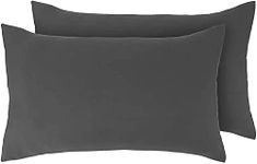 Egyptian Cotton 200 Thread Count Pillow Cases 2 Pack (Charcoal Grey)