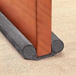 GDHOMM Under Door Draft Stopper, Door Sweeps Door Noise Blocker Soundproof Weather Stripping Window Breeze Blocker | Energy Saving | 30" to 36" Size Adjustable (Gray)