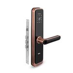 QUBO Smart Door Lock Elite from Hero Group | 6-Way Unlocking | Fingerprint | Pincode | RFID Card | Bluetooth Mobile App | Mechanical Key | OTP Access | 1 Year Brand Warranty | (Copper)