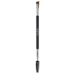 Duo Eyebrow Brush ENERGY Professional Ultra Firm Thin Angled Eye Brow Brush and Spoolie Brush Premium Synthetic Eye Makeup Brush for Gel Cream Eyebrow Eyeliner Eyelashes Makeup Tool