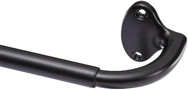 Amazon Basics Room Darkening Blackout Curtain Rod - 71 to 122 cm, Black