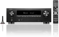 Denon AVR-X1800H 7.2 Channel AV Receiver - 80W/Channel, Wireless Streaming via Built-in HEOS, WiFi, & Bluetooth, Supports Dolby Vision, HDR10+, Dynamic HDR, and Home Automation Systems