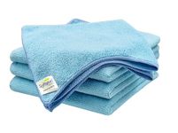 SOFTSPUN Microfiber Cleaning Cloths, 4pcs 30x40cms 220 GSM Sky Blue! Highly Absorbent, Lint and Streak Free, Multi -Purpose Wash Cloth for Kitchen, Car, Window, Stainless Steel, Silverware.…