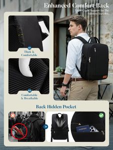 Lossga Ryanair Cabin Bag 40x30x20 – Anti-Theft Underseat Travel Backpack with Bottle Holder
