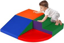 Best Choice Products 4-Piece Kids Climb & Crawl Soft Foam Block Activity Play Structures for Child Development, Color Coordination, Motor Skills - Multicolor