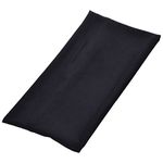 COSMOS Extra Wide 5 Inches Soft Stretchy Yoga Fashion Headband, Black Color