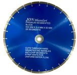 Jon Bhandari Tools 16 inch Premium Segmented Diamond Cutting Blade for Marble, Granite, Tiles & Stones | 400mm Stone Cutter Blade for Angle Grinder | Heavy-Duty Blade for Wet & Dry Cutting (1pc)