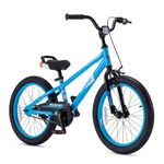 RoyalBaby Freestyle EZ Kids Bike, Easy Learn Balancing to Biking, 18 Inch Balance & Pedal Bicycle, Instant Assembly Boys Girls Ages 5-9 Years, 18" Blue