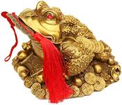 Brass Feng Shui Money Frog Three Le