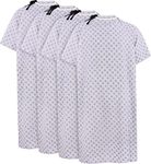 Utopia Care 4 Pack Cotton Blend Hospital Gown, Back Tie, 45" Long & 61" Wide, Patient Gowns Comfortably Fits Sizes up to 2XL