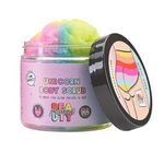 Mallows Beauty Unicorn Body Scrub, with Vitamin E, Exfoliating Body Scrub, Sweet Sugar Scrub, Prevents Strawberry Legs, Vegan and Handmade in the UK, 240g