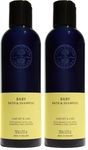 Neal's Yard Remedies Baby Bath & Shampoo, Body Wash Suitable For Newborns, With Lavender & Chamomile, Vegan & Cruelty-Free, 200ml (Pack of 2)