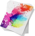 Paul Rubens 60 Sheets Watercolor Paper,Cold Press 50% Cotton&140lb /300gsm Acid-free Bulk White Paper for Artists, Students & Adults（10.63 * 7.68 inch）