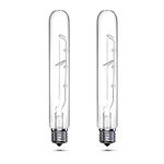 Bonlux 40 Watt T6.5 Refrigerator Light Bulb Dimmable, 120V Intermediate Base E17 Clear Appliance Bulb 5.4In T6.5 Exit Sign Light Bulb, Freezer Light, Warm White 2700K, 2-Pack