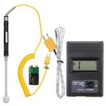 sourcing map Digital Thermocouple Thermometer K Type Temperature Meter (-50 to 1300 °C), with Surface Thermocouple Probe 81532B