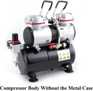 Fengda AS-196A Airbrush Compressor – Dual Cylinder, Quiet Operation