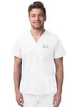 Sivvan Unisex Scrubs - V-Neck Scrub Top - S8304 - White - XL