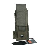 EXCELLENT ELITE SPANKER Molle Single/Double Pistol Mag Pouch Tactical Magazine Pouch Tool Organizer Holder (Ranger Green, Double)