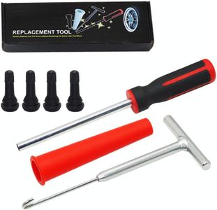 Ti (New Red/Black Handle, White Rod, Red Tube, 7PCS, Valve Stem Tool Set 3)