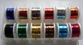 Fishco Exports Dispenser Box with Tinsel for Fly Tying