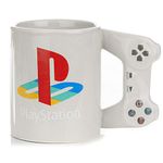 Paladone PP4129PS Playstation PS4 Controller Shaped Standard Size 300ml Coffee Mug, Ceramic, Multi, 9 x 15 x 11 cm