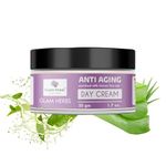 GLAM HERBS Day Cream For Wrinkles & Anti-Aging | Lightweight Cream for Age Spots, Fine Lines and Wrinkles | Anti Aging Cream For Women & Men | For All Skin Types | 50 g