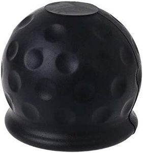 Behavetw Housse de protection universelle en caoutchouc pour boule de remorquage de voiture (noir)