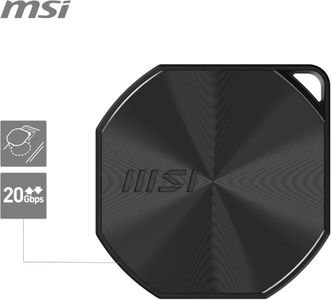 MSI DATAMAG 2TB Portable USB-C SSD – 20Gbps, 1600MB/s, 5-Year Warranty